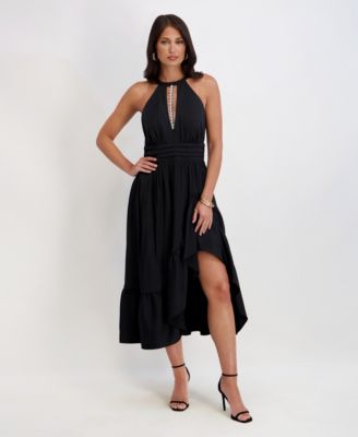 Siena - Women's Textured Keyhole Dress