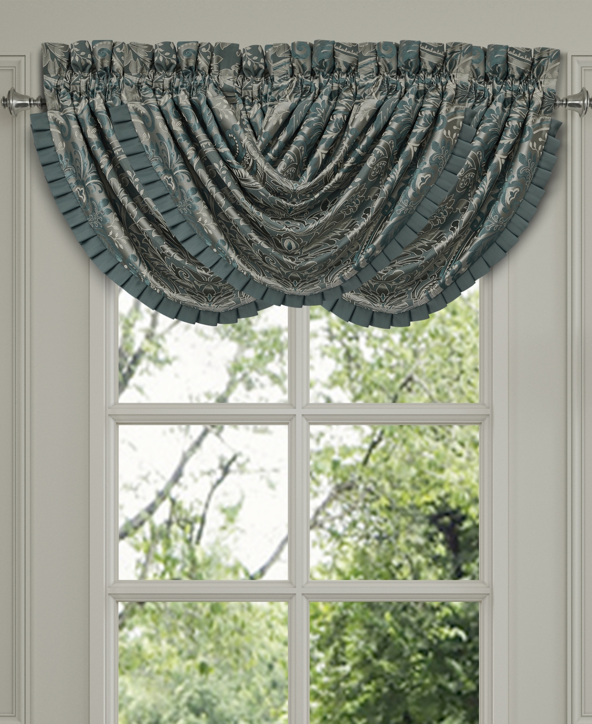 J Queen New York Renata Window Waterfall Valance, 33" x 43"