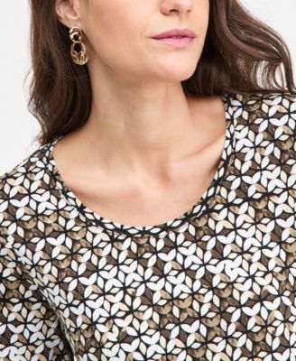 Emerald Shapes Scoop Neck Top, Macy's Exclusive