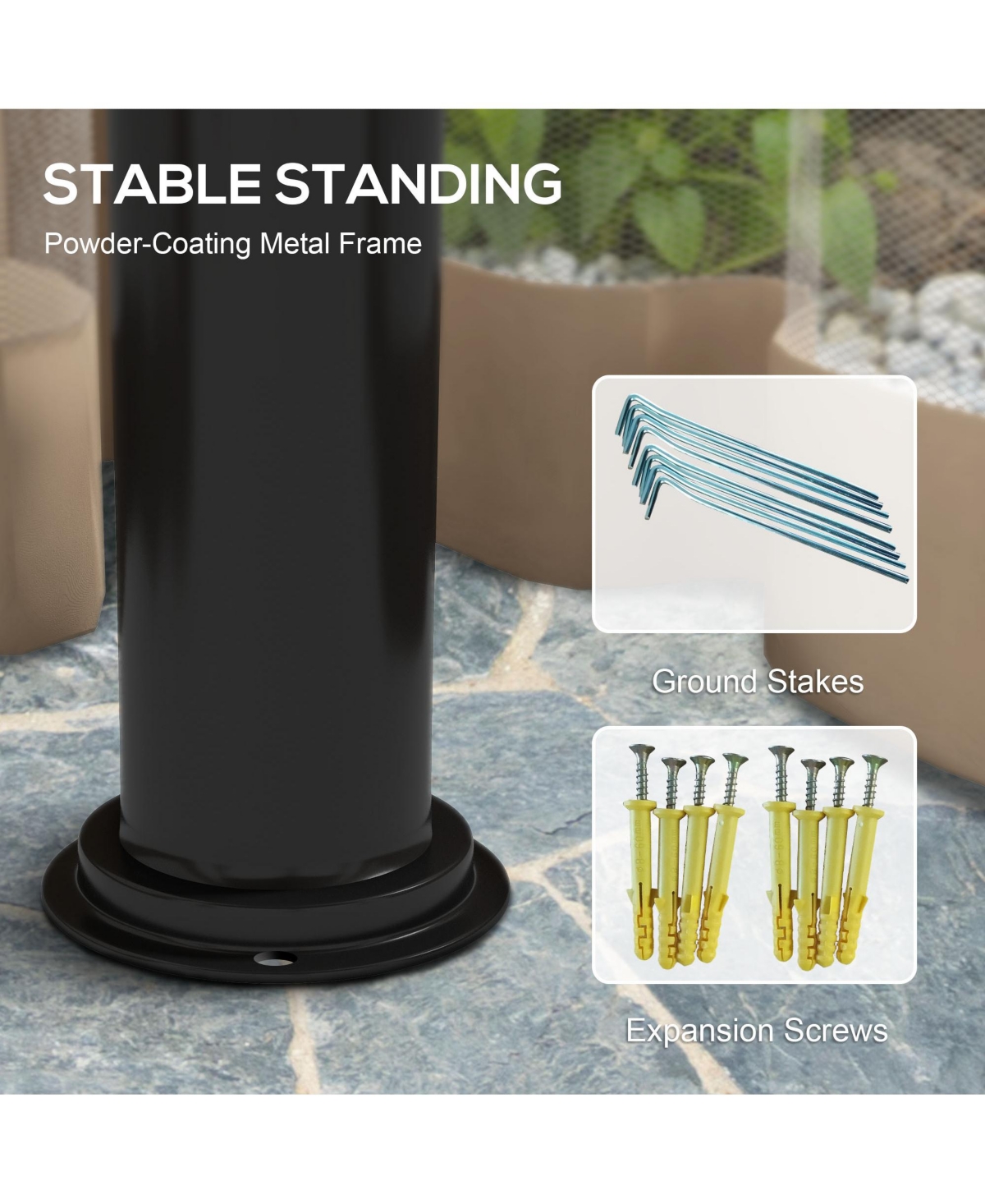 Outsunny 10' x 12' Patio Gazebo with Netting and 2 Tier Roof, Gray