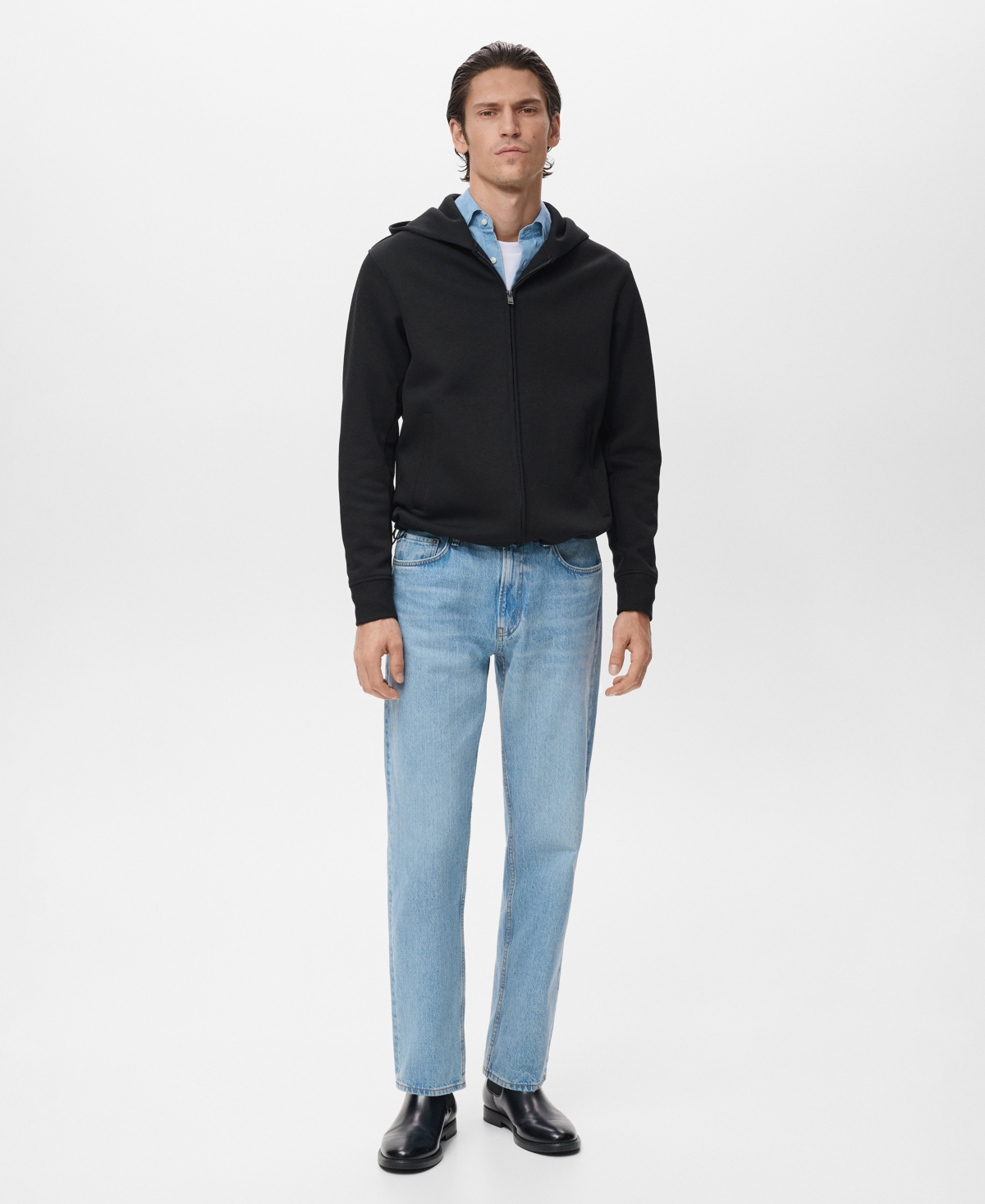 Mango Men's Zip-Up Hoodie