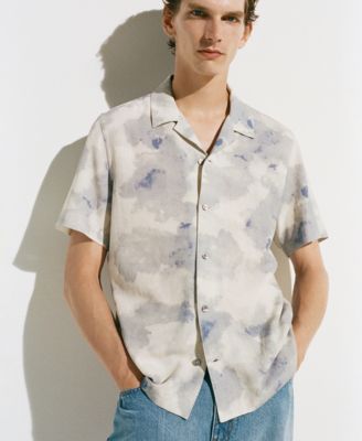 Men's Printed Bowling Shirt