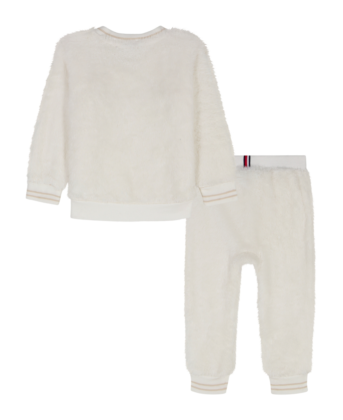 Tommy Hilfiger Baby Boys 2-piece Crewneck Top And Joggers Set In White