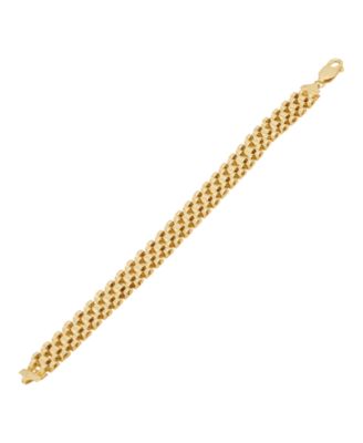 Men's Chain Bracelet in 18k Gold-Plated Sterling Silver