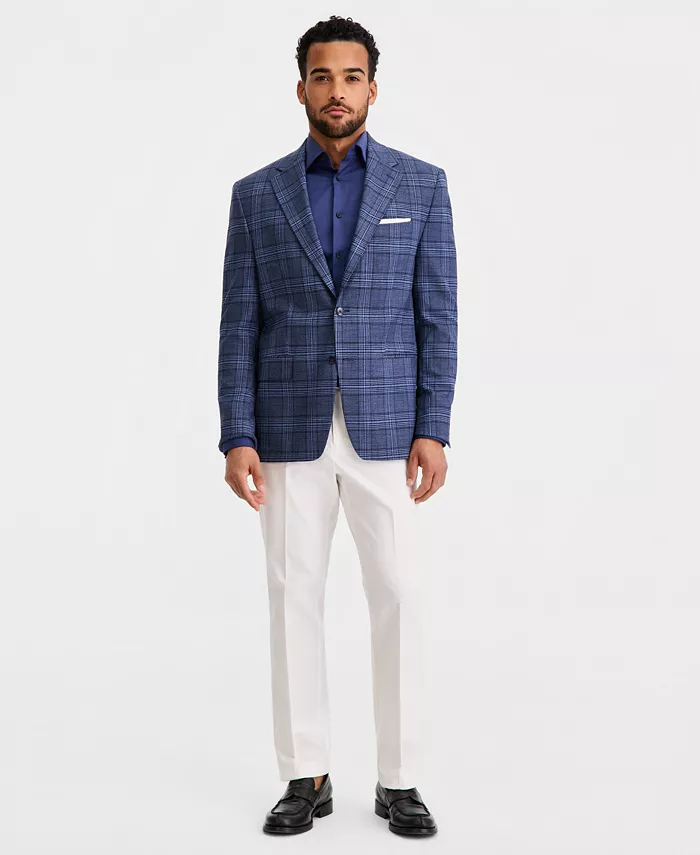 Men's Classic-Fit Plaid Sport Coat - thumbnail 9