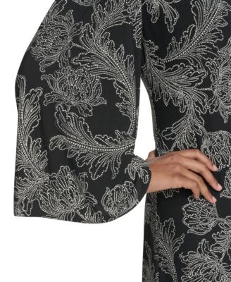 Women's Printed A-Line Shift Dress