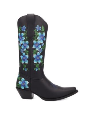 Women's Shoes Designed With Floral Embroidery(Posie) - Boots.