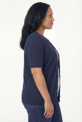 Women's Within Perfect Elbow Length Sleeve Cardigan Sweater