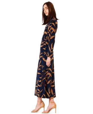 Women's Printed Long-Sleeve Dress