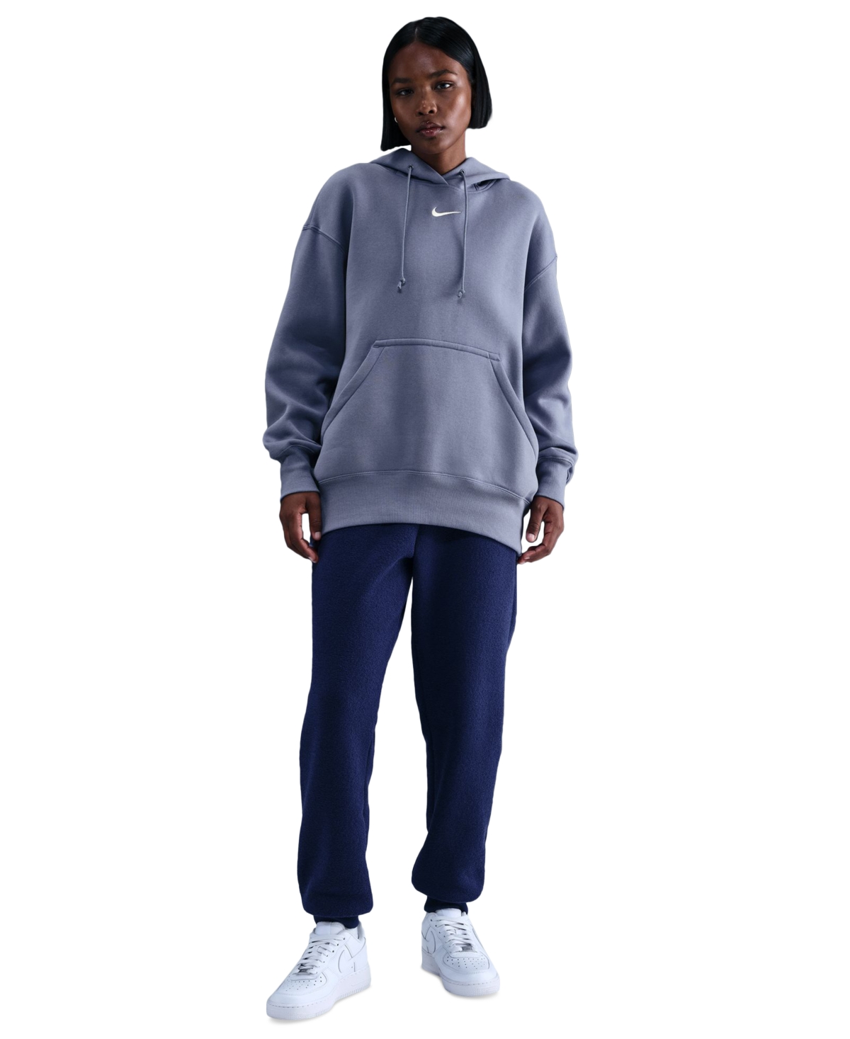 Nike Women's Sportswear Phoenix Fleece Oversized Pullover Hoodie In Blue