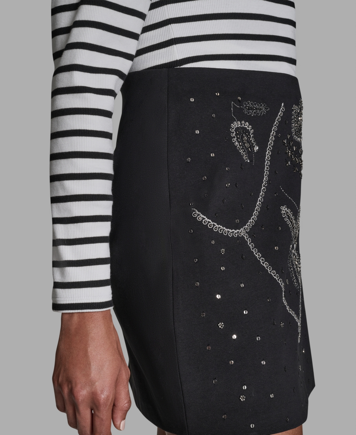 Bcbg Women's Embroidered Mini Skirt