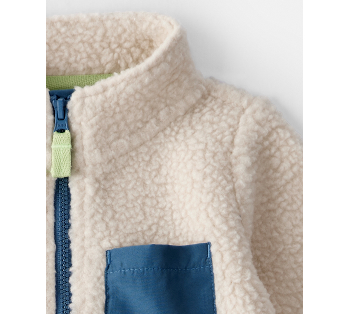 Carter's Baby Boys Color Block Fleece Zip-Up Jumpsuit