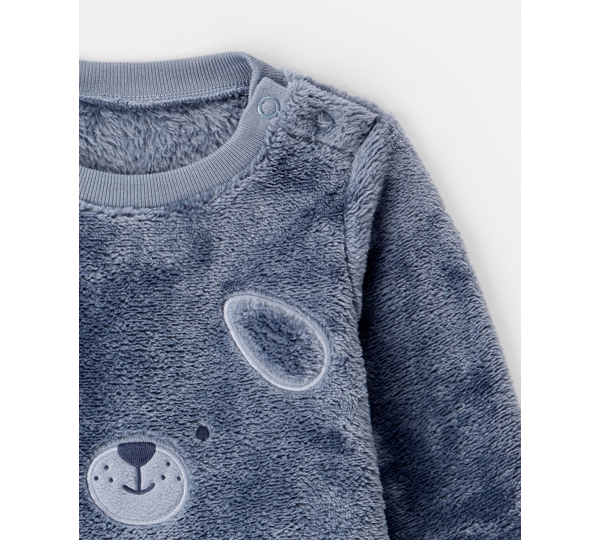 Carter's Baby Boys Dog Velour Long-Sleeve Snug Fit Jumpsuit