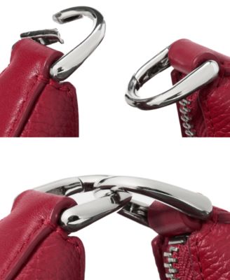 Duo Medium Pebbled Leather Crossbody Bag