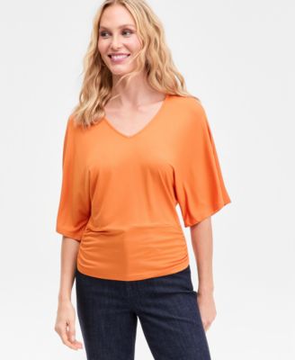 Women's V-Neck Dolman-Sleeve Top, Exclusively at Macy's 
