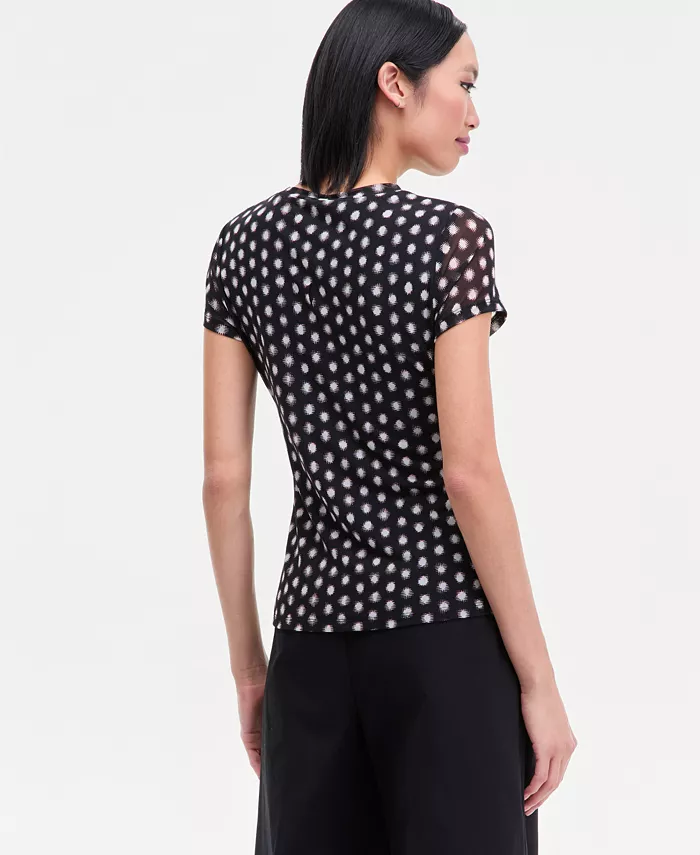 Women's Printed Mesh Top - thumbnail 7