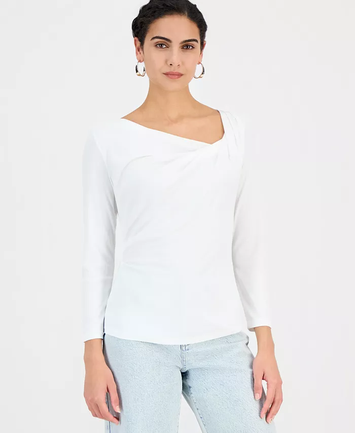 Women's Draped Cowl-Neck Top - thumbnail 9