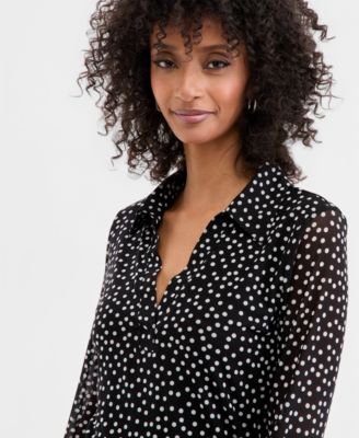 Women's Print Johnny Collar, Macy's Exclusive