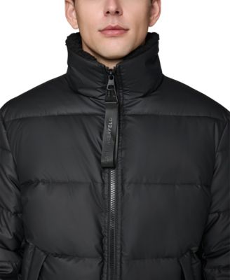 Men's Sherpa Lined Stand Collar Puffer Jacket
