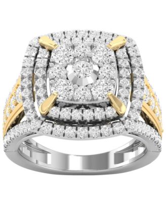 Macy's - Diamond Ring (1-3/4 ct. t.w.) in 14K Two-Tone Gold