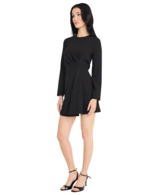 Women's Long-Sleeve Crewneck Dress
