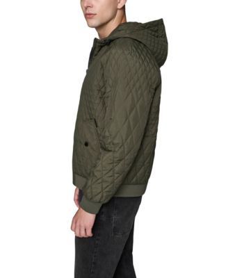 Men's Diamond Quilted Bomber Jacket