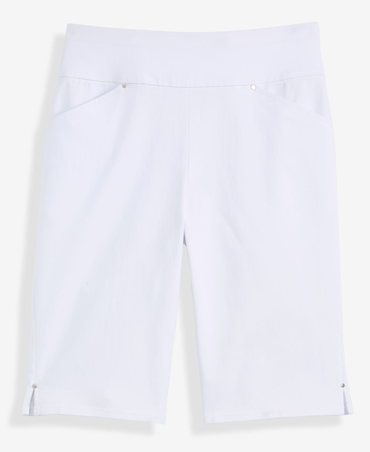 Inc International Concepts Women's Mid-rise Bermuda Shorts, Macy's Exclusive In White