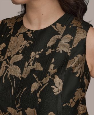 Plus Size Sleeveless Fit and Flare Midi Dress