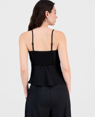 Women's Double Layered Peplum Camisole