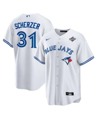 Nike - Men's Max Scherzer White Toronto Blue Jays 2025 World Series Home Replica Player Jersey