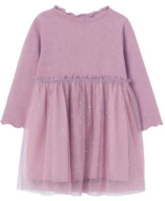 Girls' 2T-6X Rapunzel Long-Sleeve Dress