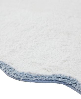 Scallop Cotton Bath Rug, 17" x 24"