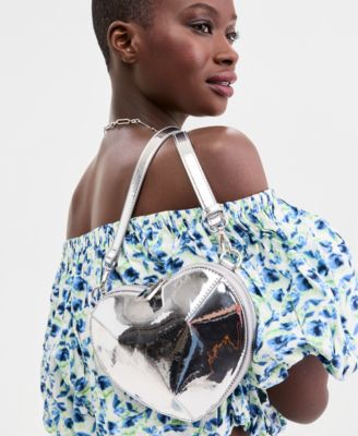 Barrii Metallic Shell Mini Heart Crossbody, Exclusively at Macy's 