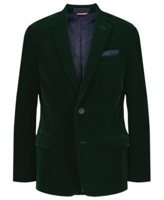 Tommy Hilfiger - Boys 8-20 Velvet Notch Lapel Collar Sportcoat