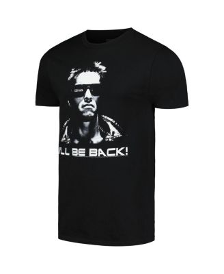 Men's and Women's Black Terminator I'll Be Back Graphic T-Shirt