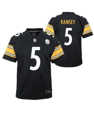 Nike - Big Boys and Girls Jalen Ramsey Black Pittsburgh Steelers Team Game Jersey
