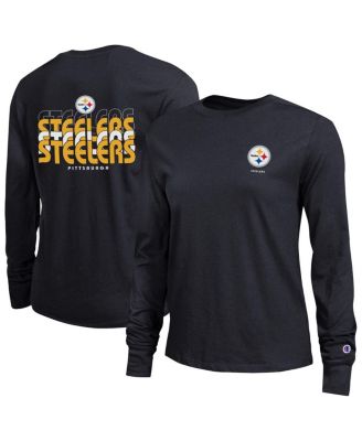 Champion - Women's Black Pittsburgh Steelers Core Long-Sleeve T-Shirt