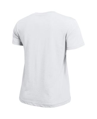 Women's White Notre Dame Fighting Irish Arched Over Logo T-Shirt