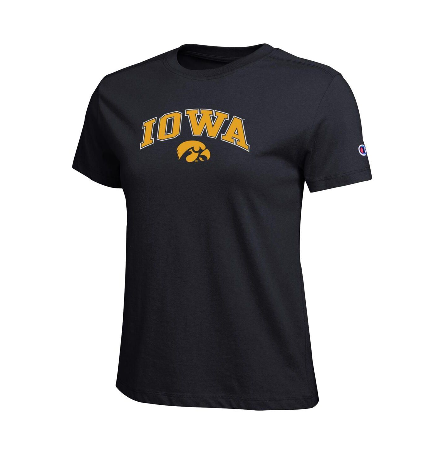 Женская футболка Champion Black Iowa Hawkeyes Arched Over Logo — фото 3