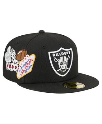 New Era - Men's Black Las Vegas Raiders Group Chat 59FIFTY Fitted Hat