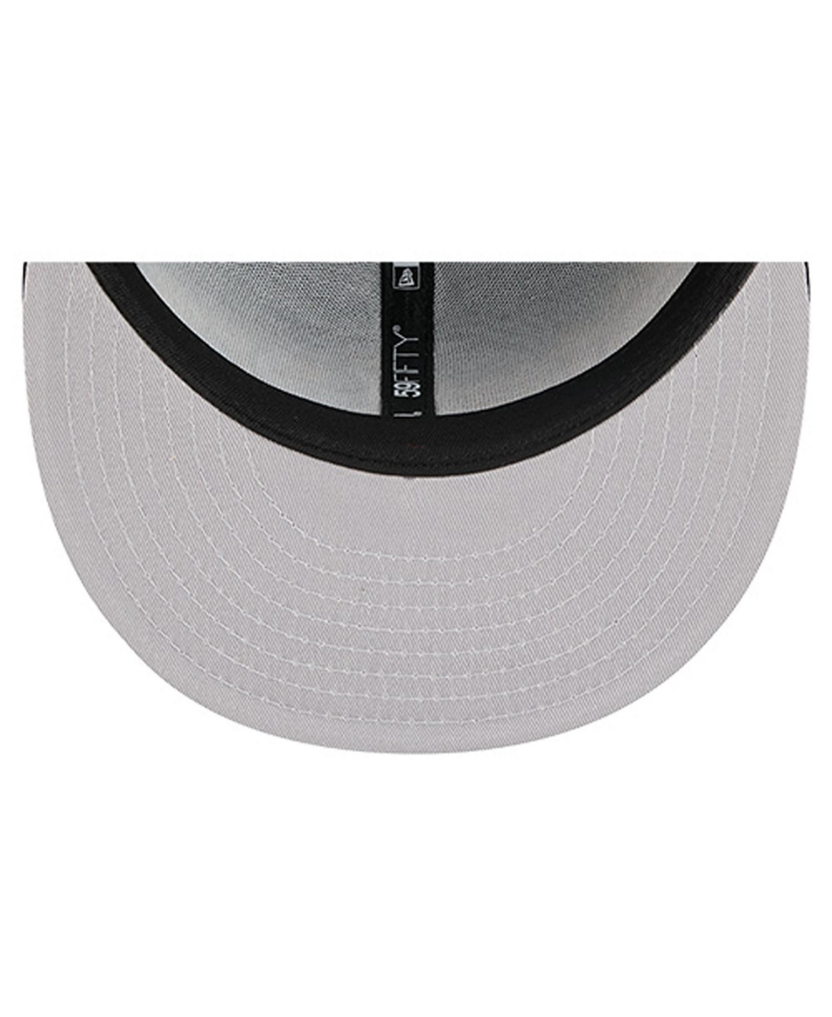 New Era Men's Black Pittsburgh Steelers Overlap Wordmark 59FIFTY Fitted Hat