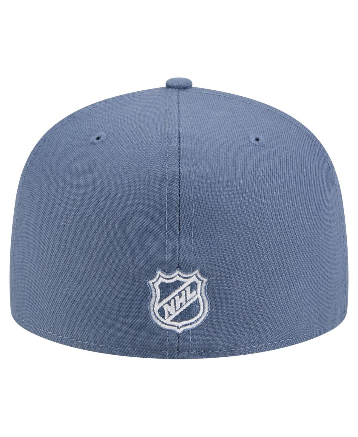 New Era Men's Blue Colorado Avalanche Faded Lines 59FIFTY Fitted Hat