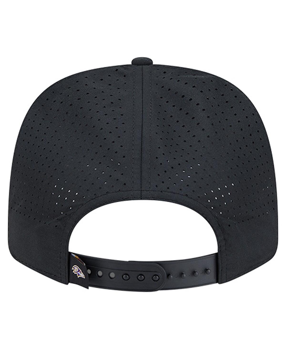 New Era Men's Black Baltimore Ravens Script 9SEVENTY Adjustable Hat