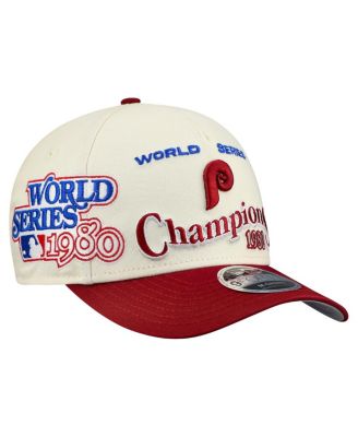 New Era - Men's Cream/Red Philadelphia Phillies World Series 9FORTY M-Crown A-Frame Adjustable Hat