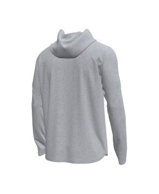 Men's Gray Notre Dame Fighting Irish Tech Stretch Long-Sleeve Hooded T-Shirt