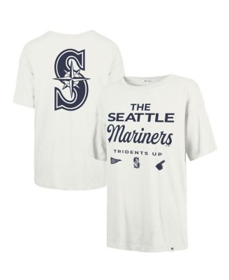 '47 Brand - Women's White Seattle Mariners Show Off Boyfriend T-Shirt