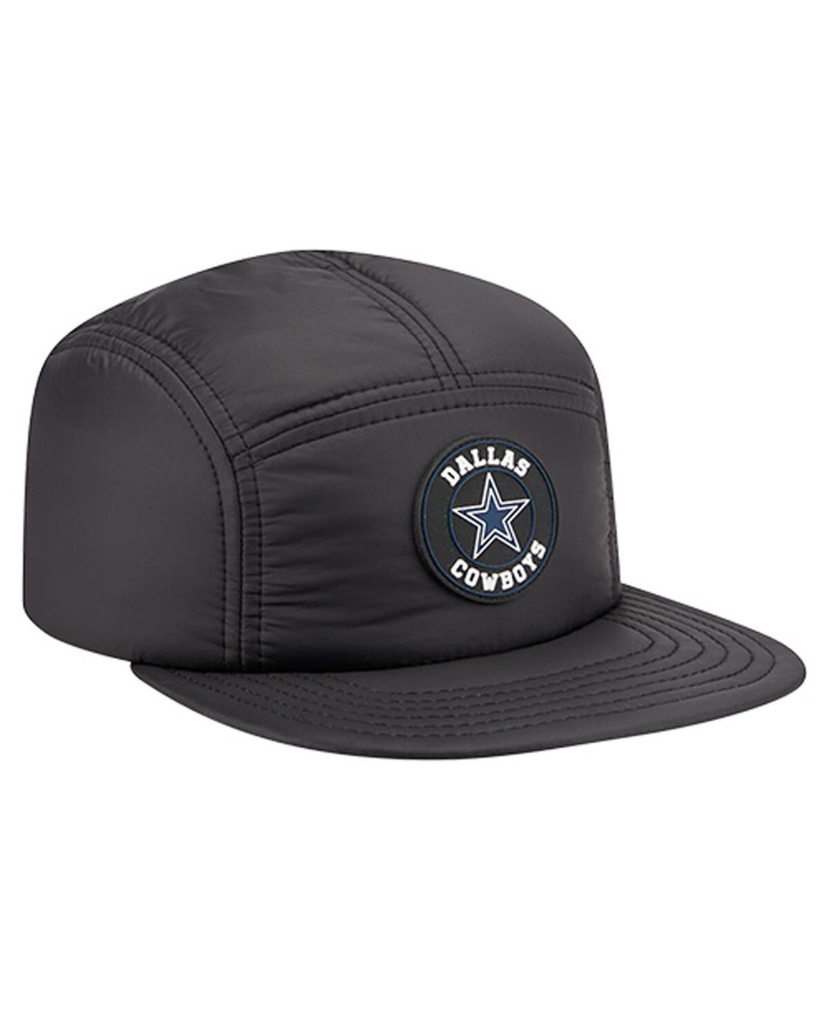 New Era Men's Black Dallas Cowboys Quilted Camper Adjustable Hat