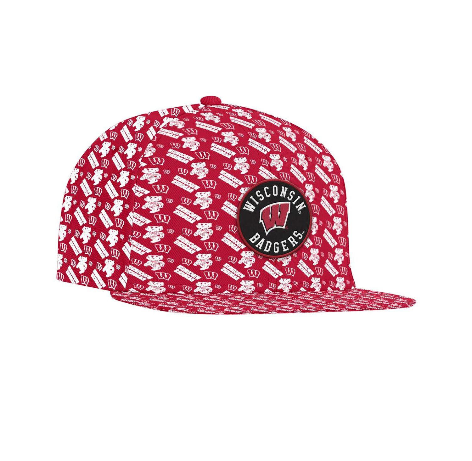 Men's Red Wisconsin Badgers Gameday ArmourFuse Snapback Hat