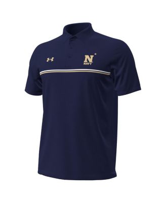 Men's Navy Midshipmen Performance Drive Chest Stripe Polo Shirt