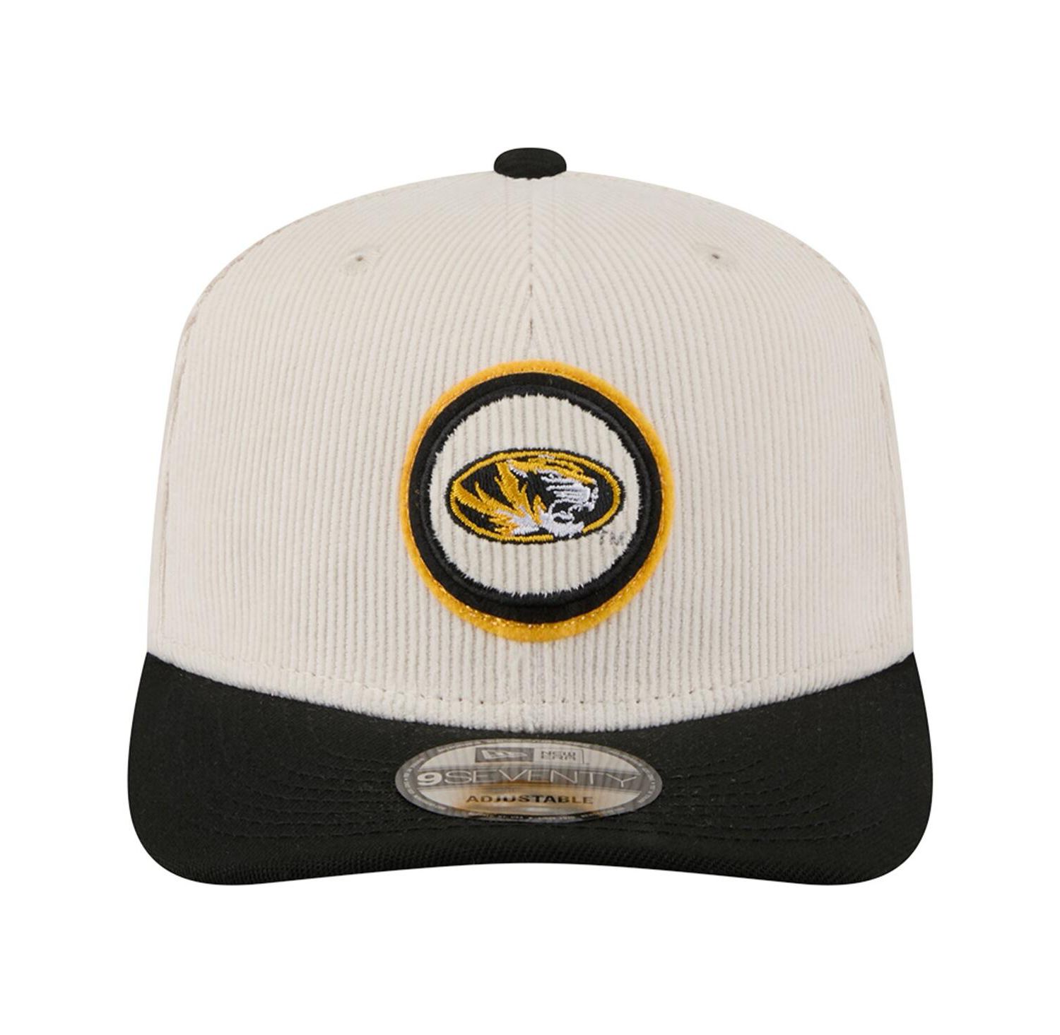 Men's Cream/Black Missouri Tigers Loyal Corduroy 9SEVENTY Adjustable Hat
